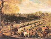Mazo, Juan Bautista The Hunting Party at Aranjuez Sweden oil painting reproduction